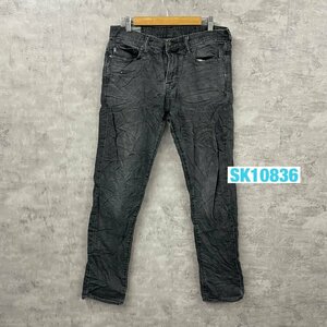 Abercrombie＆ch アバクロ デニムジーンズパンツ ブラック ジップフライ W31L32 実寸W32in USA 海外輸入 古着 SK10836