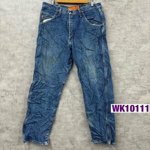 Wrangler FR ラングラー デニムジーンズパンツ ブルー RIGGS WORKWEAR ジップフライ 35×32 実寸W35in FR3W050 USA 海外輸入 古着 WK10111