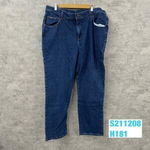 DENIM RIDERS デニムジーンズパンツ インディゴブルー ジップフライ M 実寸W39in USA 海外輸入 古着 S211208-H181