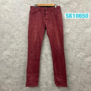 DVRD 1902 DNM red slim Fit button f Leica la- pants 38 absolute size W31in 75009 USA abroad import old clothes SK10650