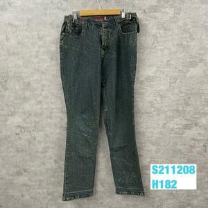 TECHNO classic JEANS デニムジーンズパンツ ブルー ジップフライ 34 実寸W32in USA 海外輸入 古着 S211208-H182