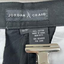 JORDAN CRAIG チノパンツ チノパンツ ブラック ツータック ジップフライ 30/32 実寸W30in USA 海外輸入 古着 S10508_画像8