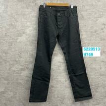 BONOBO DENIM デニムジーンズパンツ ブラック ボタンフライ US32 実寸W32in USA 海外輸入 古着 S220513-H749_画像1