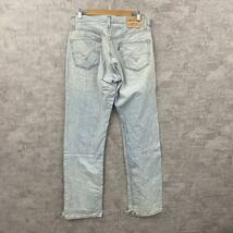 Levi's リーバイス 505 デニムジーンズパンツ ライトブルー ジップフライ レギュラー W32L34 実寸W32in USA 海外輸入 古着 L10341_画像2