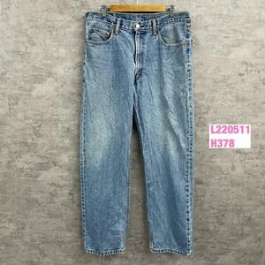 Levi's リーバイス 550TM デニムジーンズパンツ ライトブルー ジップフライ 赤タブ W36L32 00550-4891 USA 海外輸入 古着 L220511-H378