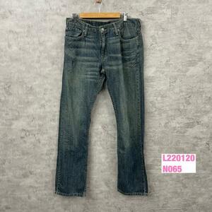 Levi's リーバイス 514TM デニムジーンズパンツ ブルー ジップフライ W34L34 赤タブ 00514-0291 USA 海外輸入 古着 L220120-N065