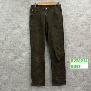 Lee リー デニムジーンズパンツ ブラウン BROOKLYN ジップフライ 30-34 1859039 USA 海外輸入 古着 R220214-H042