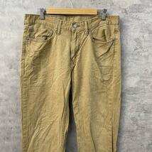 Levi's リーバイス 514TM ブラウン チノ カラーパンツ 白タブ 黒パッチ ジップフライ W34 L34 00514-0531 USA 海外輸入 古着 L10509_画像3