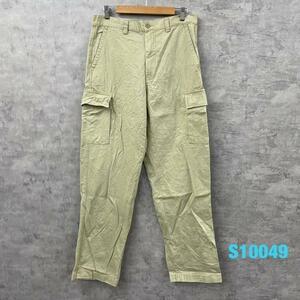 GAP ギャップ カーゴパンツ ベージュ CARGO ジップフライ W32L34 実寸W34in S#111218-01-1 USA 海外輸入 古着 S10049