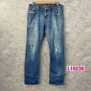 Levi's リーバイス 514TM デニムジーンズパンツ ブルー 赤タブ ジップフライ W33L34 実寸W34in USA 海外輸入 古着 L10238