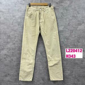 Levi's リーバイス 551 コーデュロイパンツ ベージュ ボタンフライ 細畝 W30L34 赤タブ 00551-6904 USA 海外輸入 古着 L220412-H343