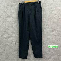 Lee リー チノパンツ ブラック リラックス ジップフライ タック 16LONG 実寸W31in COY-L861-010 USA 海外輸入 古着 R10069_画像1