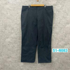 Dickies ディッキーズ ブラック ジップフライ ワークパンツ 42×30 大きいサイズ BIG RN20697 GP6388BK USA 海外輸入 古着 S1-N083