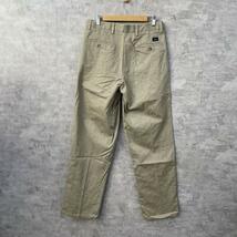 DOCKERS ドッカーズ チノパンツ ベージュ CLASSIC ジップフライ ツータック W32L34 実寸W32 404438176 USA 海外輸入 古着 S10013_画像2