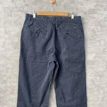 TOMMY HILFIGER トミー チノパンツ ネイビー ジップフライ 32/30 実寸W32in USA 海外輸入 古着 S1-N238_画像5