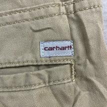 Carhartt カーハート ベージュ ジップフライ ワークパンツ 28×32 実寸W30in USA 海外輸入 古着 S220427-N620_画像3