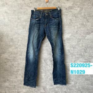 AMERICAN EAGLE デニムジーンズパンツ インディゴブルー OUTTERS ジップフライ 28/32 実寸W30in USA 古着 S220925-N1029