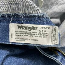 Wrangler ラングラー デニムジーンズパンツ ブルー ジップフライ 40x36 実寸W40in 大きいサイズ 13MWZPW USA 海外輸入 古着 WK10042_画像10