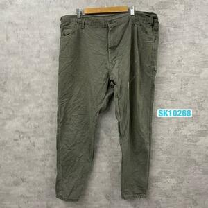 Dickies ディッキーズ ペインターパンツ カーキ ジップフライ 42x30 実寸W42in 大きいサイズ 1939RMS USA 海外輸入 古着 SK10268