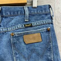 Wrangler ラングラー デニムジーンズパンツ ブルー ジップフライ 32×34 実寸W31in 936PWD USA 海外輸入 古着 W10001_画像8