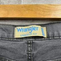 Wrangler ラングラー グレー ストレート FLEX ジップフライ カラーパンツ 36×30 実寸W34in 95GRWSK USA 海外輸入 古着 W10097_画像4