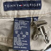 TOMMY HILFIGER トミー ベージュ ジップフライ カラーパンツ 34/32 実寸W34in 265515 USA 海外輸入 古着 S10077_画像7