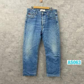 Lee Cooper リークーパー デニムジーンズパンツ ライトブルー ボタンフライ W36L34 実寸W34in LC10BT USA 海外輸入 古着 AS063の画像1