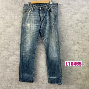 Levi's リーバイス 504TM デニムジーンズパンツ ブルー 赤タブ ジップフライ W33 L32 実寸W34in 29990-0473 USA 海外輸入 古着 L10465