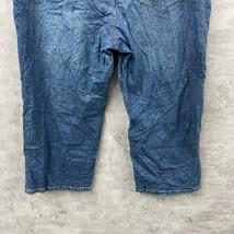 LAUREN JEANS RALPH LAUREN ローレン ラルフ デニムジーンズパンツ ブルー ジップフライ 七分丈 14W 実寸W36in USA SK10477_画像6