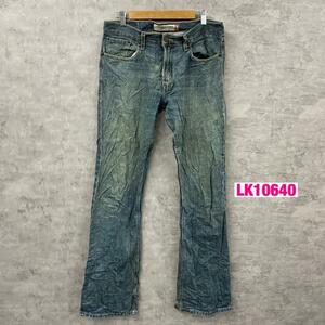 Levi's リーバイス 527TM デニムジーンズパンツ ブルー 股上浅 ブーツカット ジップフライ W32L34 実寸W35in 赤タブ 055274257 LK10640