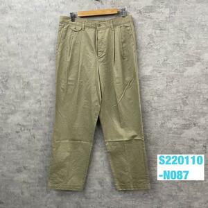DOCKERS Docker's chino pants light brown Zip fly two tuck W34L32 absolute size W34in 40425-8175 USA S220110-N087