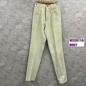 Wrangler Silver Lake USA製 デニムジーンズパンツ ベージュ ハイウエスト レディース 9/10×36 実寸W27in NA806KKW220116-N007