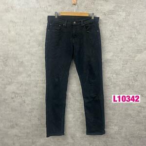 Levi's リーバイス 511TM デニムジーンズパンツ ブラック ジップフライ カラー 赤タブ ジップフライ W32L30 04511-4406 USA L10342