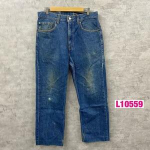 Levi's リーバイス 505 デニムジーンズパンツ ブルー レギュラー 赤タブ ジップフライ W34L32 実寸W34in 40505-7110 USA L10559