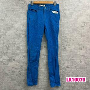 Levi's Levi's 510TM blue Zip fly skinny color pants lady's W28L28 absolute size W28in 5510-G25 USA LK10070