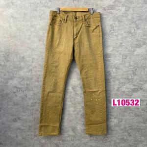 Levi's Levi's 513TM Джинсовые джинсы брюки Brown Color Red Tab Zip Fly W32L34 Реальные размеры W34IN 08513-0424 США L10532