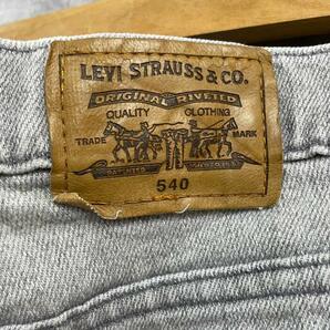 Levi's 540 SIGNATURE FLEX メキシコ製 デニムジーンズパンツ ライトグレー ジップ W38L34 40548-7408 L211216-N045の画像3