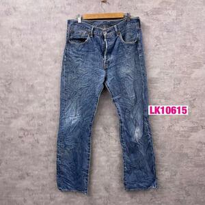 Levi's リーバイス 501 USA製 デニムジーンズパンツ ブルー ボタンフライ W34L32 実寸W34in 赤タブ 005010114 USA LK10615