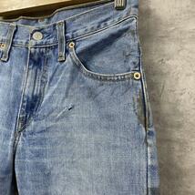 Levi's リーバイス 507 04 デニムジーンズパンツ ライトブルー ジップフライ レディース 28×32 実寸W29in 00507-0403 L10593_画像5