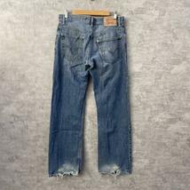 Levi's リーバイス 557TM デニムジーンズパンツ ブルー リラックスブーツカット 赤タブ ジップフライ 32×34 00557-0028 USA L10430_画像2