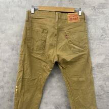 Levi's リーバイス 513TM デニムジーンズパンツ ライトブラウン ジップフライ カラー W30L32 実寸W30in 08513-0424 USA L10334_画像6