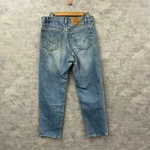 Levi's リーバイス 555 デニムジーンズパンツ ライトブルー ジップ リラックスストレート W34L32 赤タブ USA 古着 L220131-H211_画像2