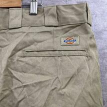 Dickies874 ディッキーズ カーキベージュ Original ジップフライ ワークパンツ 46×30 実寸W48in 大きいサイズ 874KH USA S10068_画像8