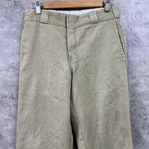 Dickies874 ディッキーズ ベージュ カーキー Original ジップフライ ワークパンツ 30×32 実寸W31in 874KH USA S10341_画像3