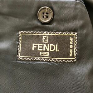 【美品/ XL相当】フェンディ FENDI テーラードジャケット ブレザー メンズ LL相当の画像8