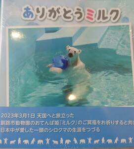 【追跡番号付送料210円/未開封】釧路市動物園/シロクマ/ありがとうミルク/写真集