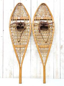  retro collection *THE INDIAN SNOWSHOE* Indian snowshoe snowshoe snow-shoes * hand made *MADE IN CANADA Canada 