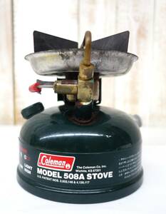 レトロアウトドア　当時物 OUTDOOR＊COLEMAN コールマン＊MODEL 508A STOVE シングルバーナー＊05/91年製＊COLEMAN OUTDOOR PRODUCTS INC　