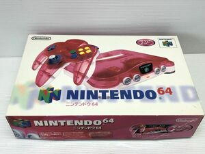 N264-240405-34 NINTENDO 64 クリアレッド 【中古品】