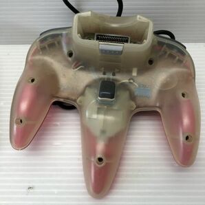 N264-240405-34 NINTENDO 64 クリアレッド 【中古品】の画像9